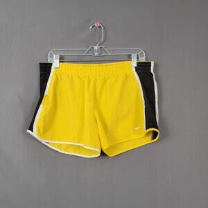 Nike LIVESTRONG Shorts M Yellow Black Dri-Fit Running Core